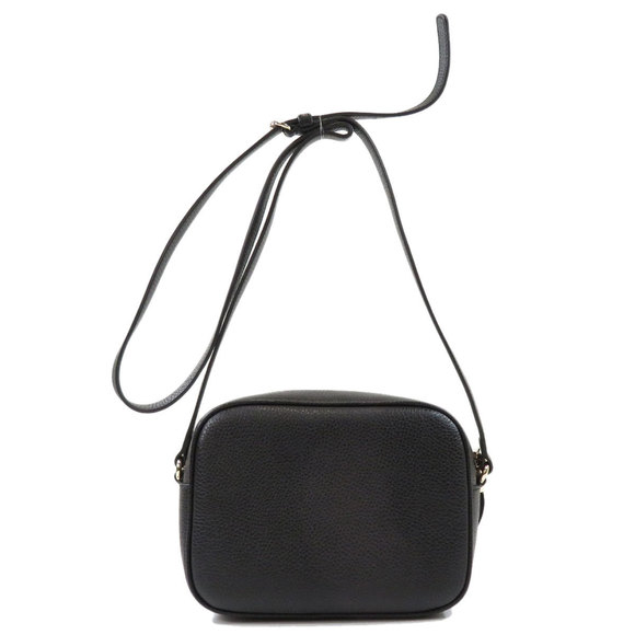 Gucci Soho Interlocking Shoulder Bag Leather Black - Picture 2 of 9
